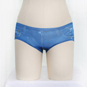 Blue Sexy Silk Underwear