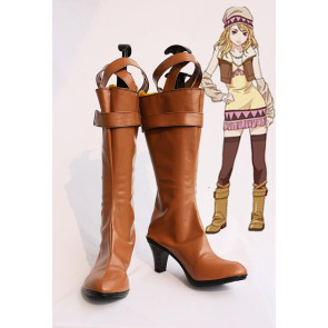 Tiger & Bunny Karina Lyle Blue Rose Brown Cosplay Boots