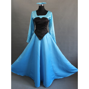 The Little Mermaid Princess Ariel Blue Dress Cosplay Costume