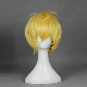 Gold 30cm Cute High Earth Defense Club Love! Yumoto Hakone Cosplay Wig