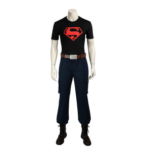 Young Justice Superboy Cosplay costumeWith Boots