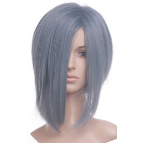 Gray 35cm Kingdom Hearts Zexion Nylon Cosplay Wig