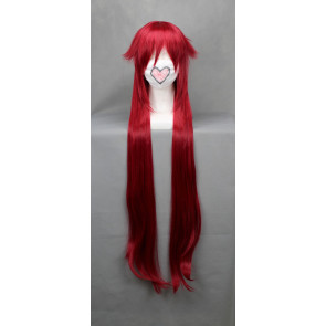 Red 90cm Black Butler Kuroshitsuji Grell Sutcliff Cosplay Wig