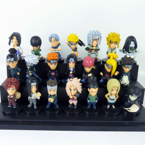 21-Piece Naruto Mini PVC Action Figure Set