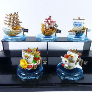 5-Piece One Piece Boat Mini PVC Action Figure Set