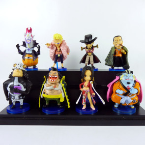 8-Piece One Piece Mini PVC Action Figure Set