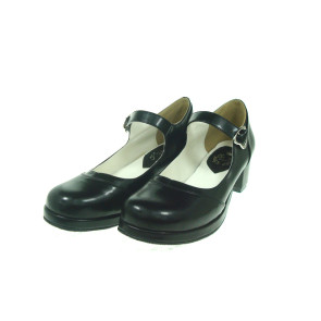 Black 1.8" Heel High Adorable Synthetic Leather Point Toe Cross Straps Platform Women Lolita Shoes