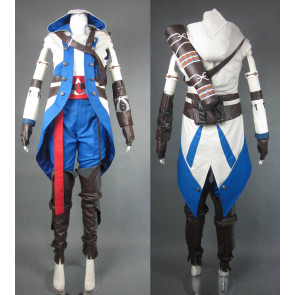 Assassin's Creed III Connor Kenway Cosplay Costume - Light Blue Edition