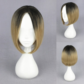 35cm Haikyuu!!! Kenma Kozume Cosplay Wig - Black Fading into Blonde