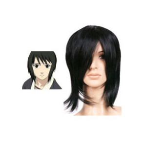 Black 32cm Naruto Shizune Cosplay Wig