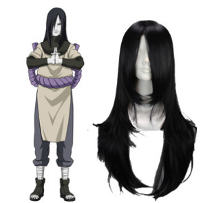 Black 65cm Naruto Orochimaru Cosplay Wig