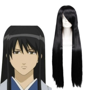 Black 80cm Gintama Katsura Kotarou Cosplay Wig