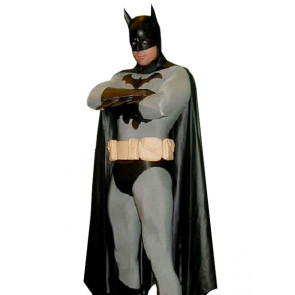 Black And Gray Batman Lycra Spandex Superhero Zentai Suit
