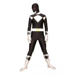 Black And White Universal Soldier Lycra Spandex Superhero Zentai Suit
