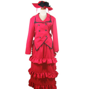 Kuroshitsuji Black Butler Madam Red Angelina Durless Cosplay Costume