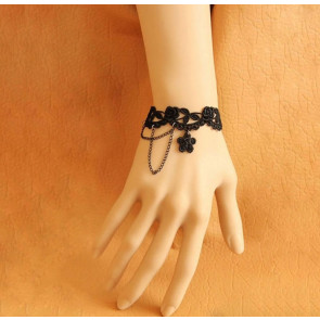 Black Modern Lace Lolita Bracelet