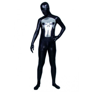 Black Skeleton Full Body Unisex PVC Zentai Suit