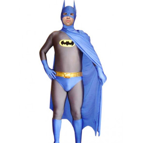 Blue Batman Lycra Spandex Superhero Zentai Suit