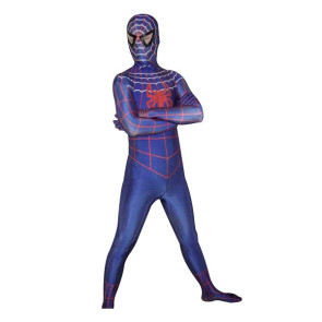 Blue Lycra Spandex Spiderman Zentai Suit