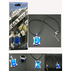 Black Butler Kuroshitsuji Necklace Ring Set