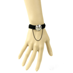Concise Button Girls Handmade Lolita Wrist Strap