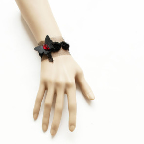 Cute Black Bow Little Girls Lolita Wrist Strap