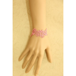 Cute Pink Lace Girls Lolita Wrist Strap