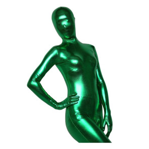 Deep Green Shiny Metallic Unisex Zentai Suit