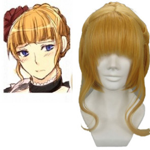 Golden 32cm When They Cry 3 Beatrice Cosplay Wig
