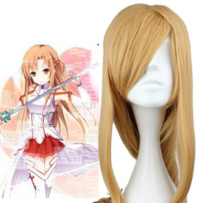 Golden 90cm Sword Art Online Asuna Cosplay Wig