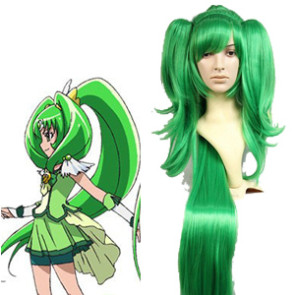 100cm Green Smile PreCure! Nao Midorikawa Cure March Nylon Cosplay Wig