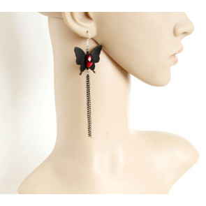 Handmade Butterfly Women Lolita Earrings