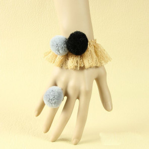 Handmade Cute Little Girls Lolita Bracelet And Ring Set