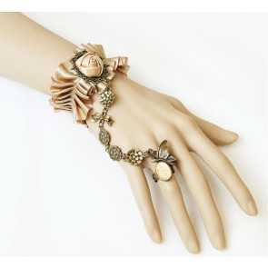 Handmade Victorian Style Rose Lolita Bracelet And Ring Set