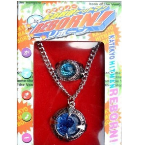 Katekyo Hitman Reborn Alloy Cosplay Necklace Ring Set