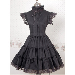 Black Sleeveless Frills Lace Lolita Dress