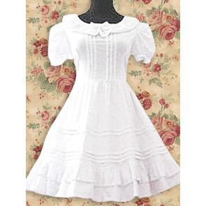 White Short Sleeves Sweet Lolita Dress