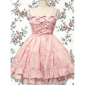 Pink Sleeveless Ruffle Sweet Lolita Dress