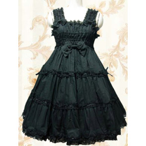 Black Sleeveless Ruffle Sweet Lolita Dress