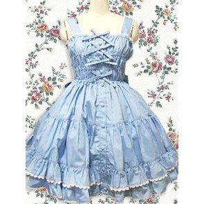 Blue Sleeveless Ruffle Sweet Lolita Dress