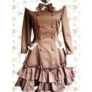 Chocolate Long Sleeves Ruffles Sweet Lolita Dress