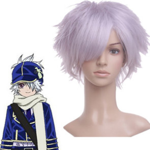 Lavender 32cm Letter Bee-Lag Seeing Nylon Cosplay Wig