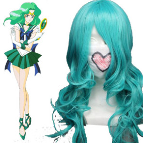 60cm Light Blue Sailor Moon Sailor Neptune Kaioh Michiru Cosplay Wig
