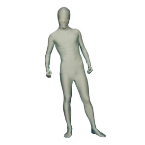 Light Cyan Full-Body Lycra Spandex Unisex Zentai Suit