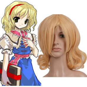 Light Gold 40cm Tonhou Project Alice Margatroid Cosplay Wig