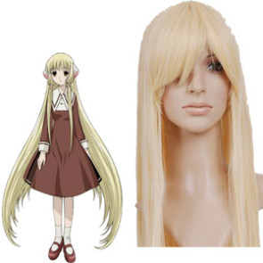 Light Gold 80cm Chobits Chii Cosplay Wig