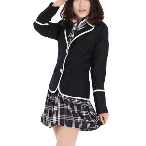 Long Sleeves Girl Japanese School Winter Uniform Cosplay Costume
