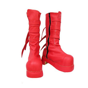 One Piece Perona Red Cosplay Boots