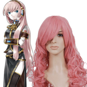 Pink 90cm Vocaloid Megurine Luka Nylon Cosplay Wig