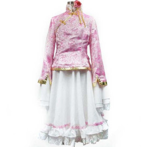 Axis Powers Hetalia Pink and White Taiwan Cosplay Costume
